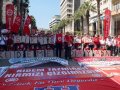 işçiler kıdem hakkı için sokakta