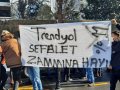Trendyol işçileri: 'Emekçiler burada, yönetim nerede'