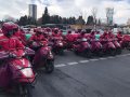 Kurye işçiler hakları için kontak kapattı