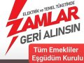 Emekliler zamları protesto ediyor