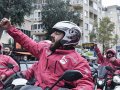 Yemeksepeti kuryeleri direnişlerini sürdürüyor
