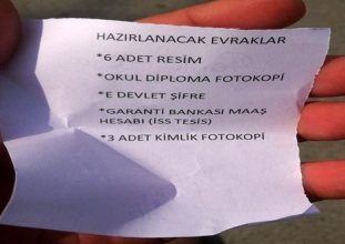 işe giriş için e-devlet şifresi istediler