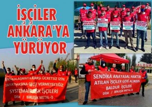 metal işçileri sendika hakkına sahip çıkıyor