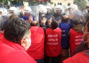  metal işçilerine polis müdahalesi 99 işçi ve sendikacı gözaltında  