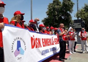 disk emekli-sen emekli aylıklarına yapılan artış oranını kabul etmiyoruz