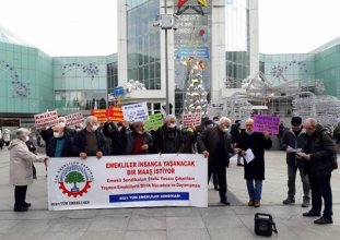 2021 Tüm Emekli-Sen asgari değil insanca yaşam istiyoruz
