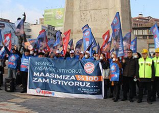 Eğitim emekçileri iş bıraktı