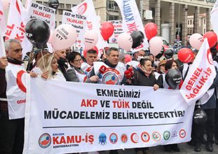 Birleşik Kamu-İş zamları protesto etti