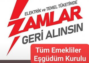 Emekliler zamları protesto ediyor