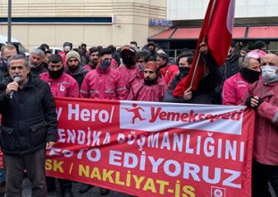 Yemeksepeti emekçileri: 'Direnişe devam edeceğiz'