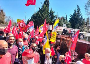 DSF’den Uzel Makina işçilerine ziyaret