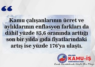 Halkın enflasyonu yükseliyor