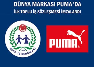 Puma işçileri Koop-İş’te örgütlendi