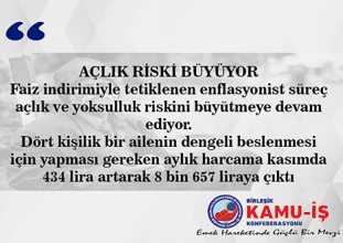 KAMU-AR: "Açlık riski büyüyor"