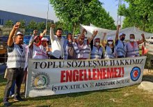 adkoturk işçileri grevde kararlı 
